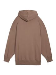 Puma Brown Oversized Womens Wardrobe Essentials Hoodie - Image 5 of 5