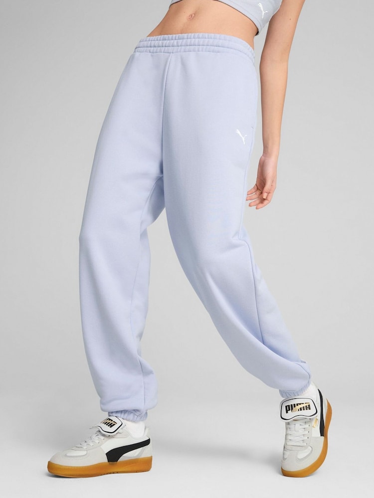 Puma Blue Womens WARDROBE ESS Relaxed Sweatpants - Image 1 of 5