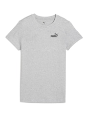 Puma Grey Womens ESS Small No. 1 Logo T-Shirt - Image 1 of 2
