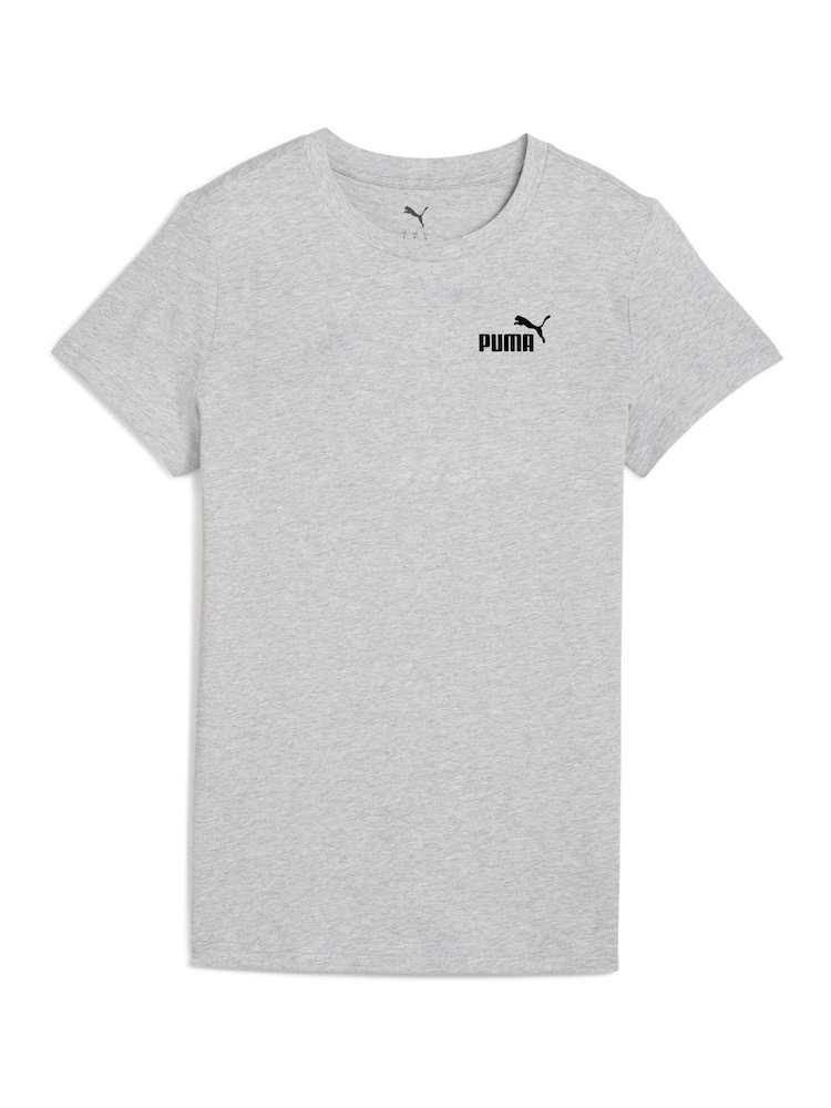 Puma Grey Womens ESS Small No. 1 Logo T-Shirt - Image 1 of 2