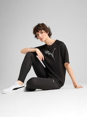 Puma Black Womens Evostripe Relaxed T-Shirt - Image 1 of 3