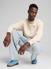 Puma Cream Mens WARDROBE ESS Relaxed Crew Sweatshirt - Image 1 of 5