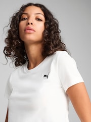 Puma White Womens WARDROBE ESS Baby T-Shirt - Image 5 of 5