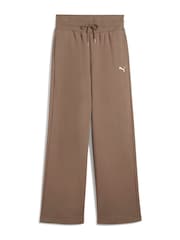 Marrón - Pantalones básicos de chándal de pernera ancha para mujer Wardrobe de Puma - Imagen 4 de 5