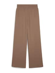Marrón - Pantalones básicos de chándal de pernera ancha para mujer Wardrobe de Puma - Imagen 5 de 5