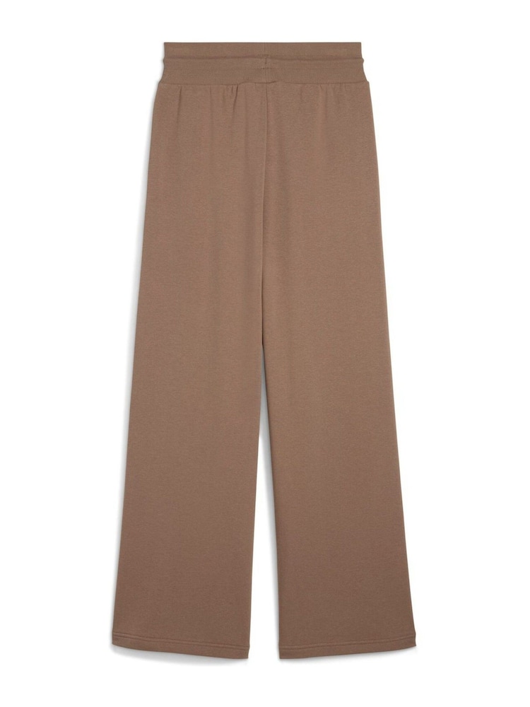 Marrón - Pantalones básicos de chándal de pernera ancha para mujer Wardrobe de Puma - Imagen 5 de 5