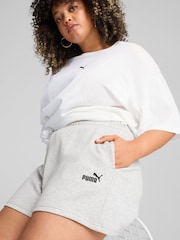 Grau - Puma Womens ESS Small No. 1 Logo 4'' Shorts - Bild 3 von 5
