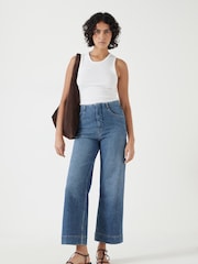 Hush White High Neck Ribbed Vest - Image 5 of 6