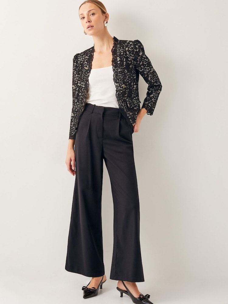 Monsoon Black Ria Lace Blazer - Image 2 of 6