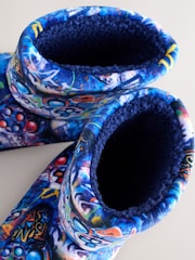 Blue Graffiti Gamer Cosy Slipper Boots - Image 4 of 5