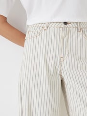 Hush Ecru/Black Nessa Wide Leg Jeans Stripe - Image 5 of 6