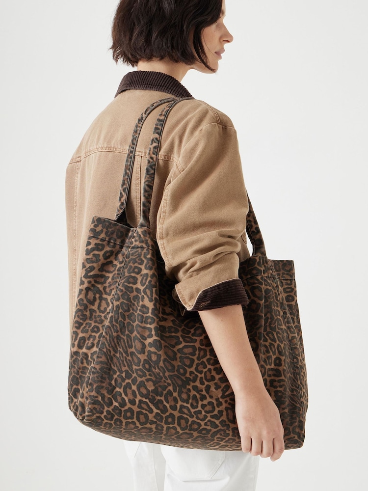 Bolso tote de lona de algodón 100 % con estampado de Hush - Imagen 4 de 4 Bolso tote de lona de algodón 100 % con estampado de Hush - Imagen 4 de 4