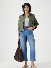 Hush Coral Blue Cordelia Barrel Leg Jeans - Image 1 of 2