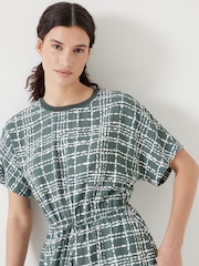 Hush Green Short Sleeve Crew Neck Midi Dress - Image 3 of 6