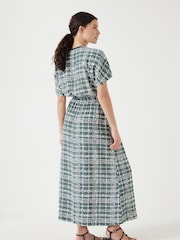 Hush Green Short Sleeve Crew Neck Midi Dress - Image 4 of 6