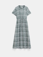 Hush Green Short Sleeve Crew Neck Midi Dress - Image 6 of 6