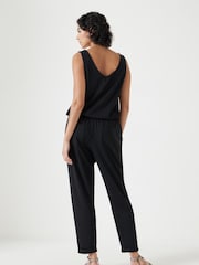 Hush Black Cropped Jersey Jumpsuit - Image 2 of 7