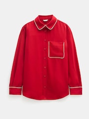 Hush Red Kinsey Long Sleeve Piping Detailed Shirt - Image 6 of 6
