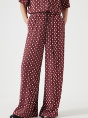 Hush Red Petunia Wide Leg Grey Trousers - Image 1 of 5