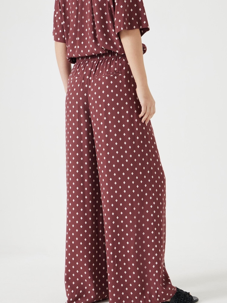 Rojo - Hush Petunia Wide Leg Grey Trousers - Imagen 2 de 5 Rojo - Hush Petunia Wide Leg Grey Trousers - Imagen 2 de 5