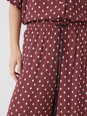Hush Red Petunia Wide Leg Grey Trousers - Image 4 of 5