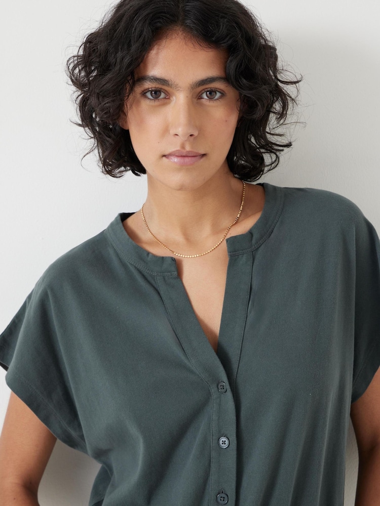 Hush Green Kendall Jersey 100% Cotton Jumpsuit - Image 4 of 5