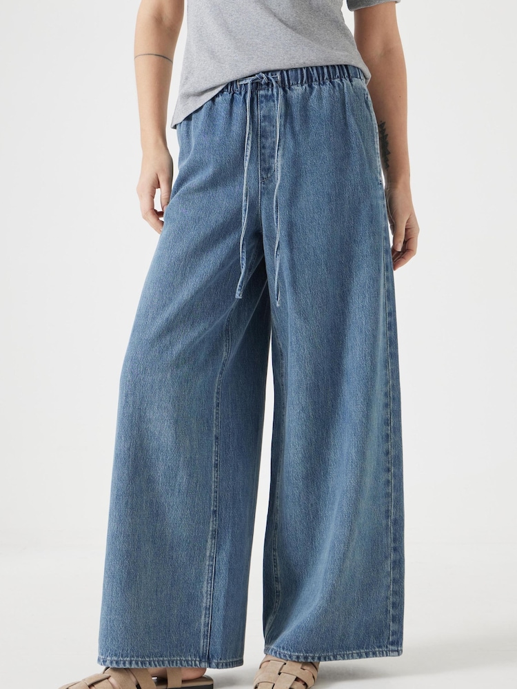 Hush Green Clio Wide Leg Jeans - Image 1 of 5