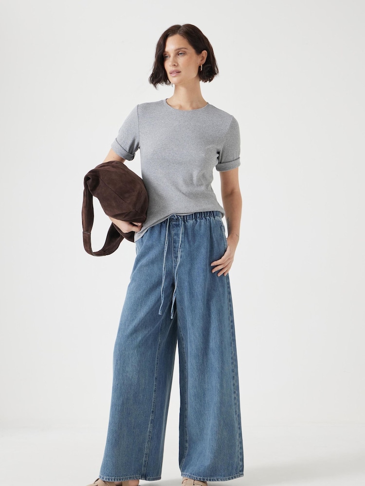 Hush Green Clio Wide Leg Jeans - Image 2 of 5