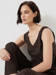 Hush Animal Cropped Jersey Jumpsuit - Image 1 of 6