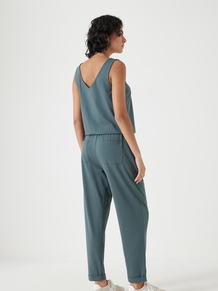 Hush Green Cropped Jersey Jumpsuit - Image 2 of 6