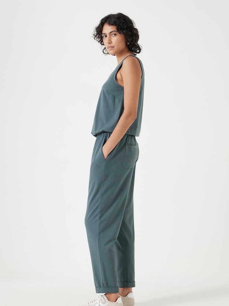 Hush Green Cropped Jersey Jumpsuit - Image 5 of 6