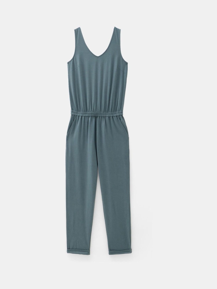 Hush Green Cropped Jersey Jumpsuit - Image 6 of 6