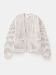 Hush Cream Knitted Edge to Edge Stitch Cardigan - Image 5 of 5