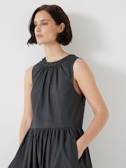 Hush Black Sleeveless Crew Neck Maxi 100% Cotton Dress - Image 2 of 5
