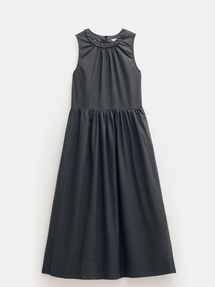Hush Black Sleeveless Crew Neck Maxi 100% Cotton Dress - Image 5 of 5