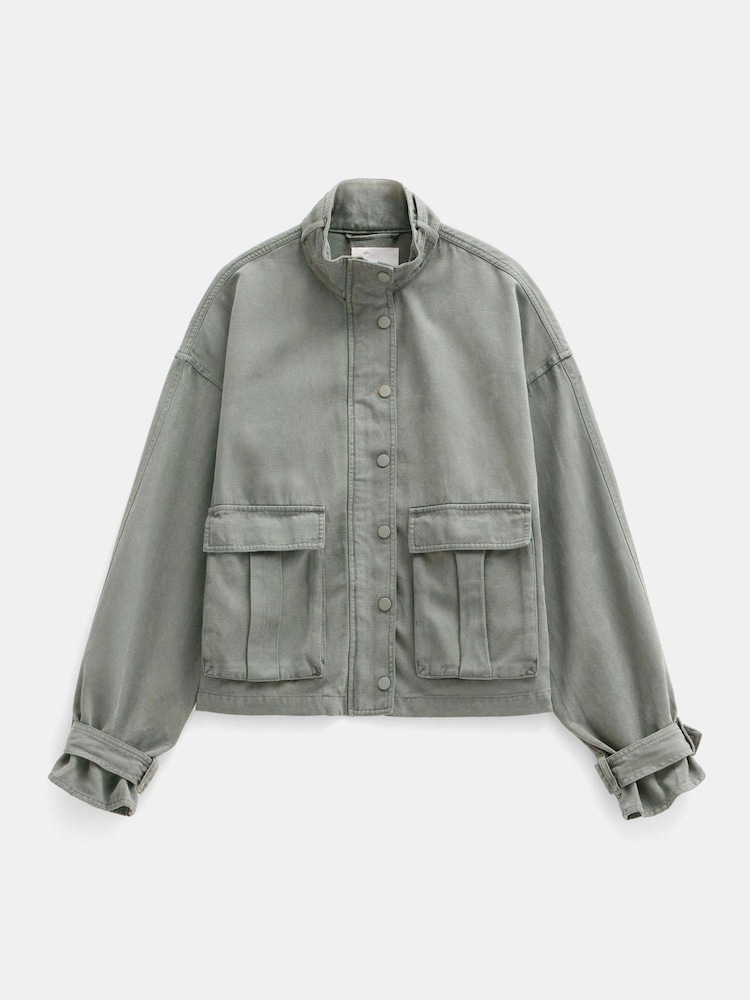 Hush Green Melinda Utility Jacket - Image 5 of 5