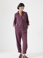 Hush Brown Long Sleeve Relaxed Shirt - Image 2 of 5