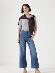 Hush Light Blue Marla Cropped Jeans - Image 3 of 6