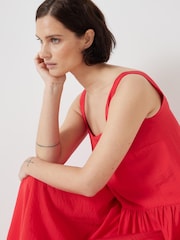 Hush Red Square Neckline Midi Ballerina Dress - Image 3 of 6