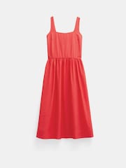 Hush Red Square Neckline Midi Ballerina Dress - Image 6 of 6