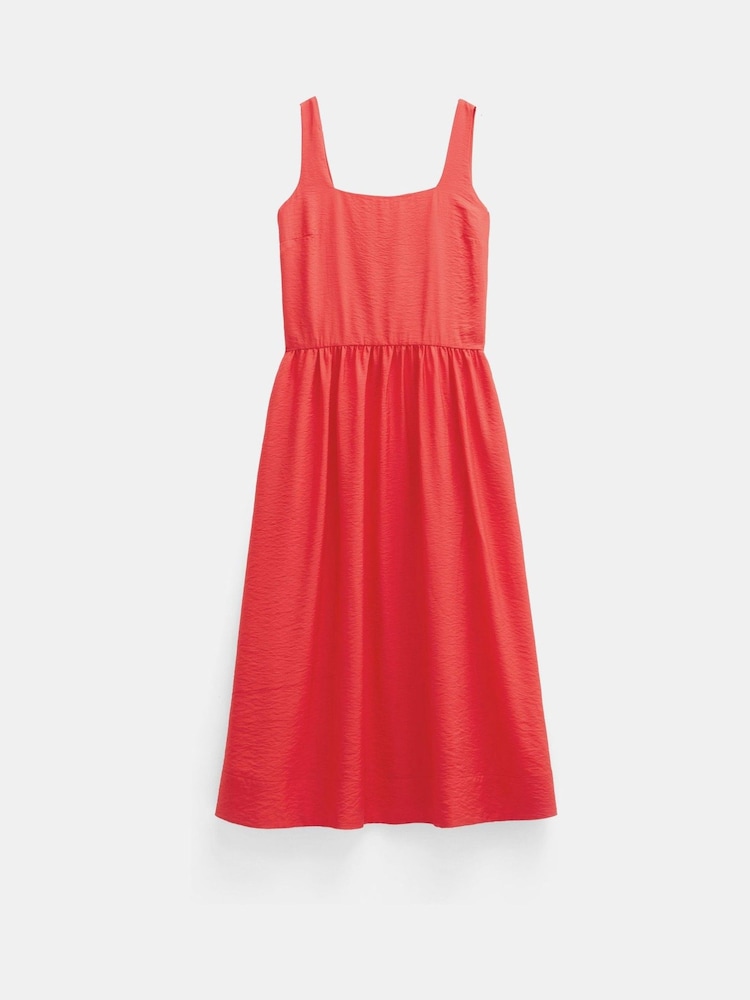 Hush Red Square Neckline Midi Ballerina Dress - Image 6 of 6