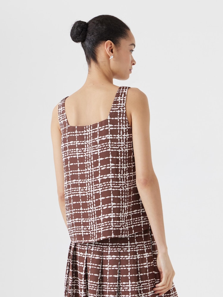 Hush Brown Square Neckline Tank Top - Image 2 of 6