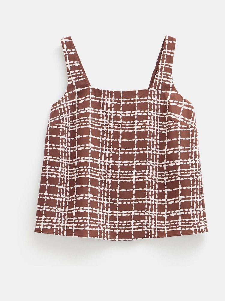 Hush Brown Square Neckline Tank Top - Image 6 of 6