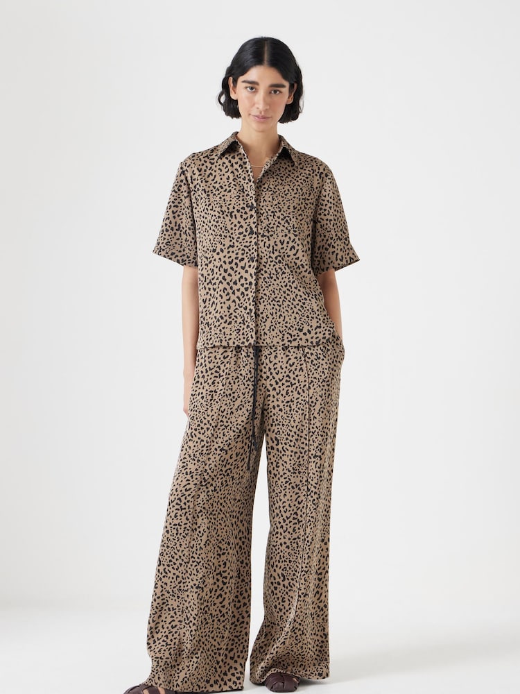 Hush Animal Printed Satin Short Sleeve Shirt - Image 2 of 5