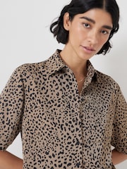 Hush Animal Printed Satin Short Sleeve Shirt - Image 4 of 5