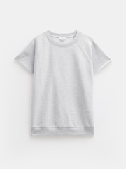 Hush Grey Leonie Short Sleeve 100% Cotton T-Shirt - Image 6 of 6