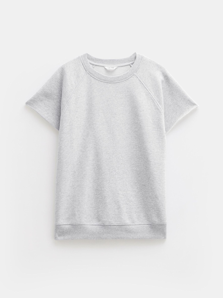 Hush Grey Leonie Short Sleeve 100% Cotton T-Shirt - Image 6 of 6