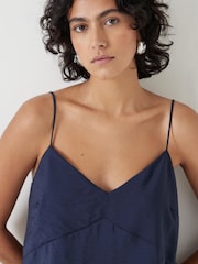 Синий - Hush Thin Strap V-Neck Camisole - Image 4 of 5