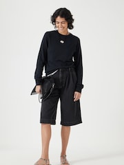 Hush Black Fine Knit Wool Blend Jumper - Image 2 of 5