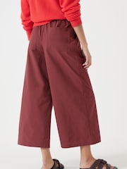 Hush Purple Technical Melissa Wide Leg Cropped Trousers - Image 3 of 5